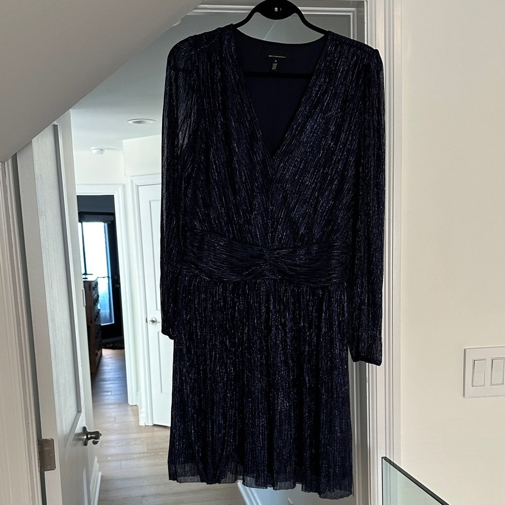 White House Black Market Shimmering Midnight Dress